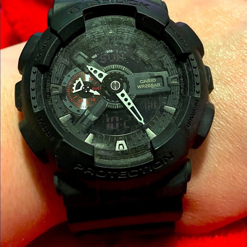 Men’s black G-Shock watch